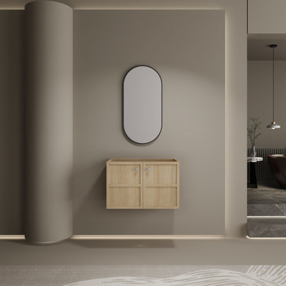 Modern Wall Mounted Bathroom Vanity With Soft Closing Doors