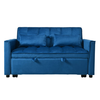 3 In 1 Pull Out Couch Convertible Sofa Bed With Reclining Backrest