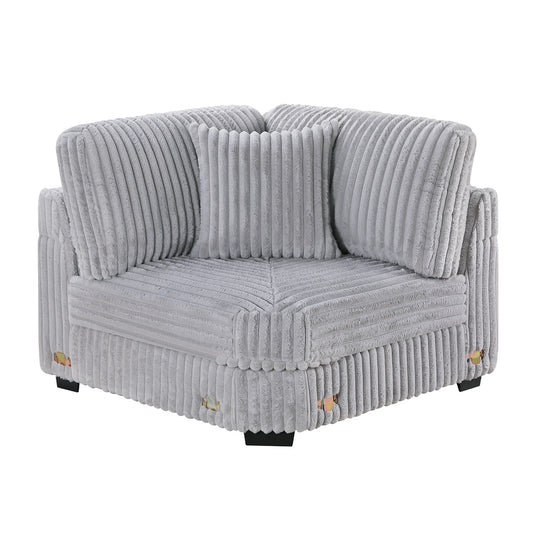 Corner Wedge Chair With Pillow, Living Room Furniture