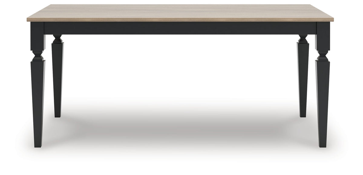 Brenkerton - Rectangular Dining Room Table - Grayish Brown / Black