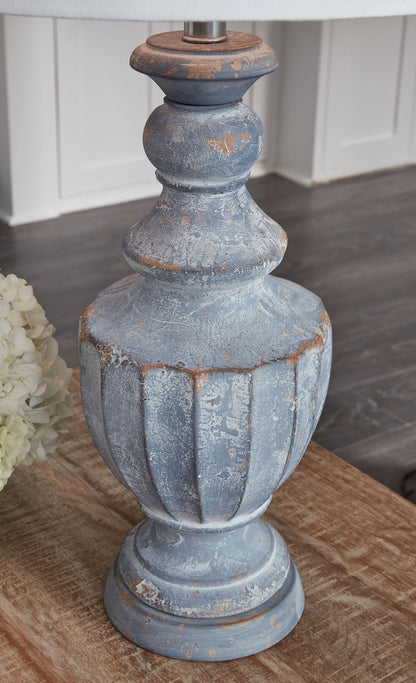 Cylerick - Terracotta Table Lamp - Antique Blue