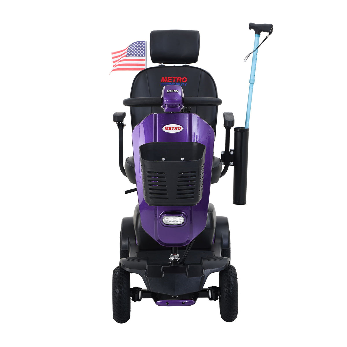 Max Plus - 4 Wheels Outdoor Compact Mobility Scooter With 2 Pieces X 20Ah Lead Acid Battery, 16 Miles, Cup Holders & USB Charger Port