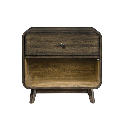 Rex - Nightstand - Walnut Brown