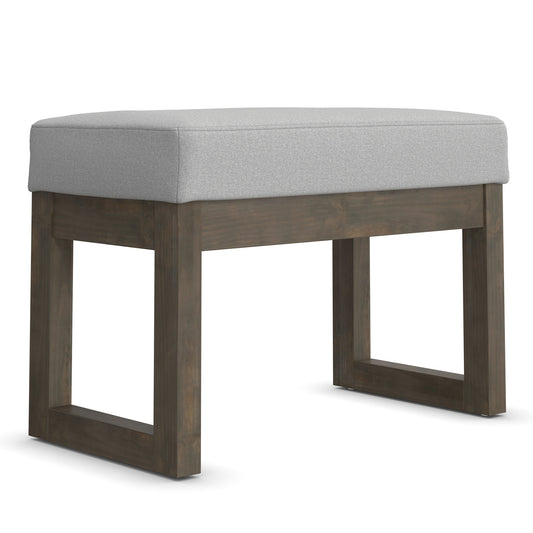 Milltown - Small Ottoman Bench - Stone Gray
