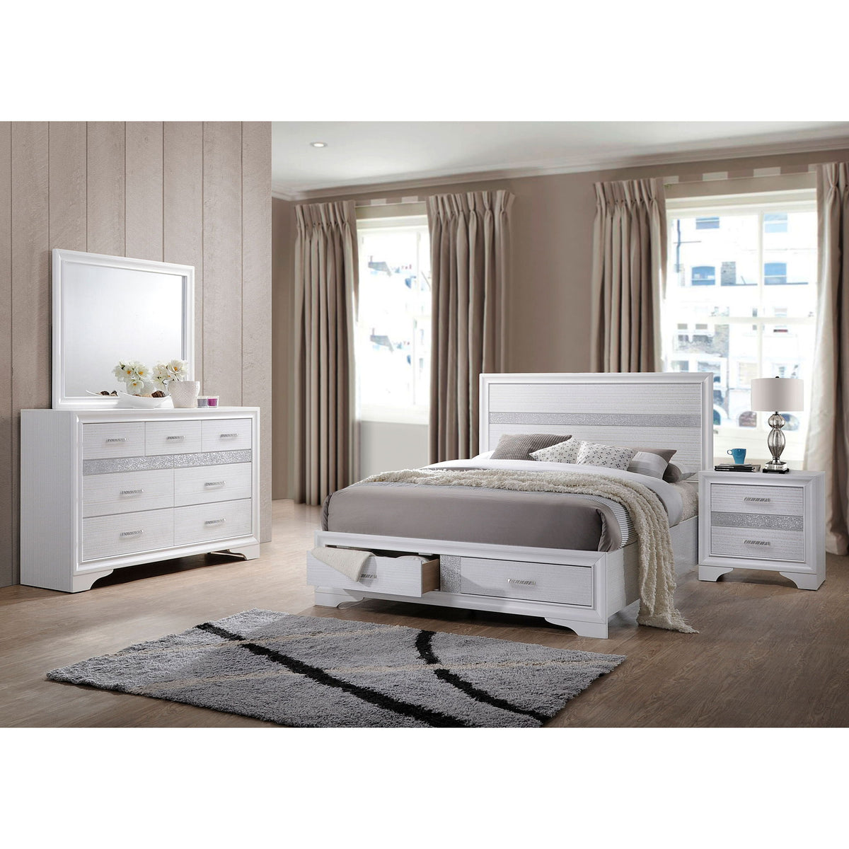 Corbin - Glittering Bedroom Set