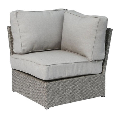 4 Piece Wicker Outdoor Seating Group With Cushions - Gray Mix