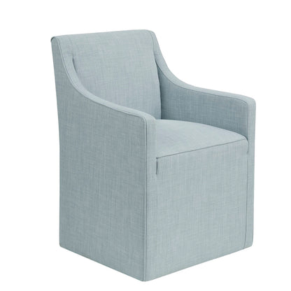 Traditional Skirted Dining Arm Chair