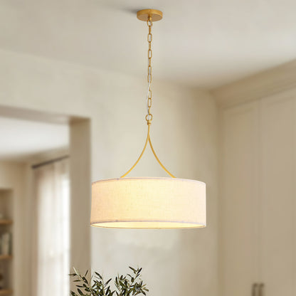 3 Light Drum Pendant Light