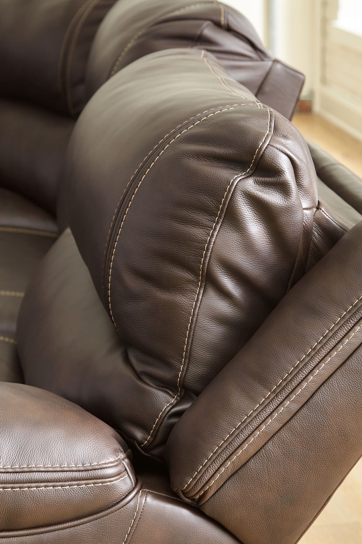 Dunleith - 4-Piece Power Reclining Sectional - Chocolate