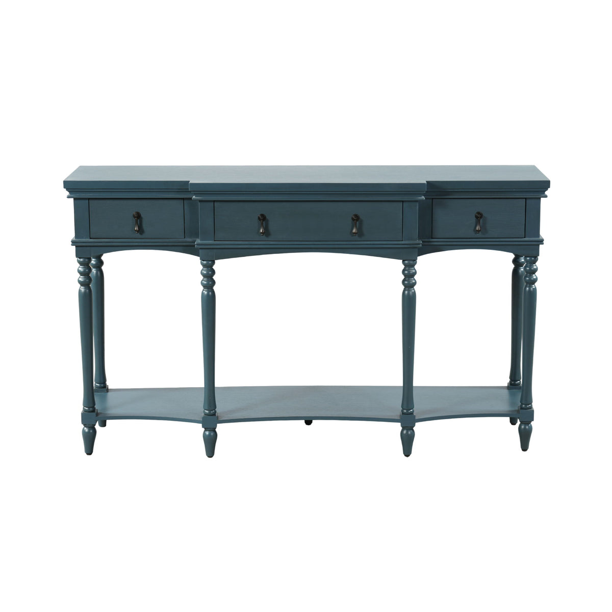 Retro Console Table With 3 Soft Close Drawers