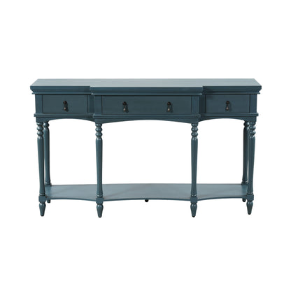 Retro Console Table With 3 Soft Close Drawers
