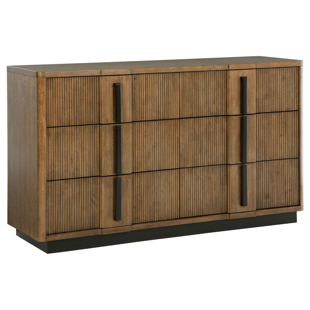 Moraga - 6 Drawer Dresser Cabinet - Ash Brown