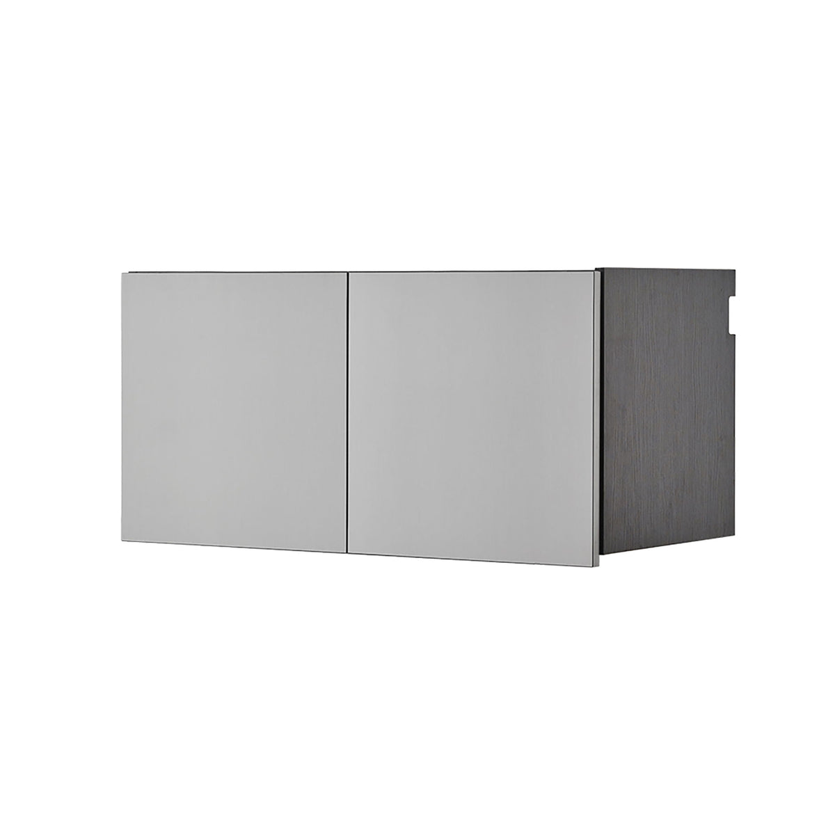 Astro Series - Wall Storage Cabinet With Soft Closing Drawers - Metallic Gray