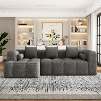 Sectional Free Combined Sofa With 2 Side Pockets
