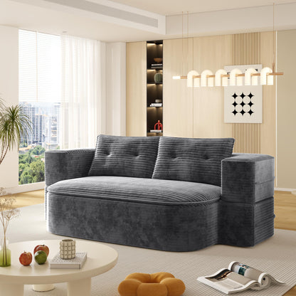 Convertible Floor Sofa Bed With Multi Functional Blanket