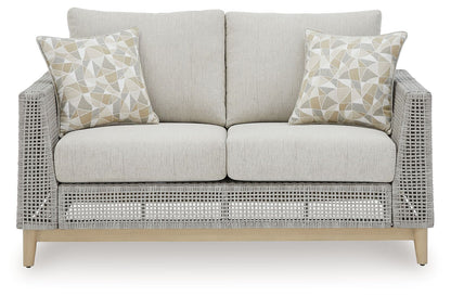 Seton Creek - Loveseat With Cushion - Gray
