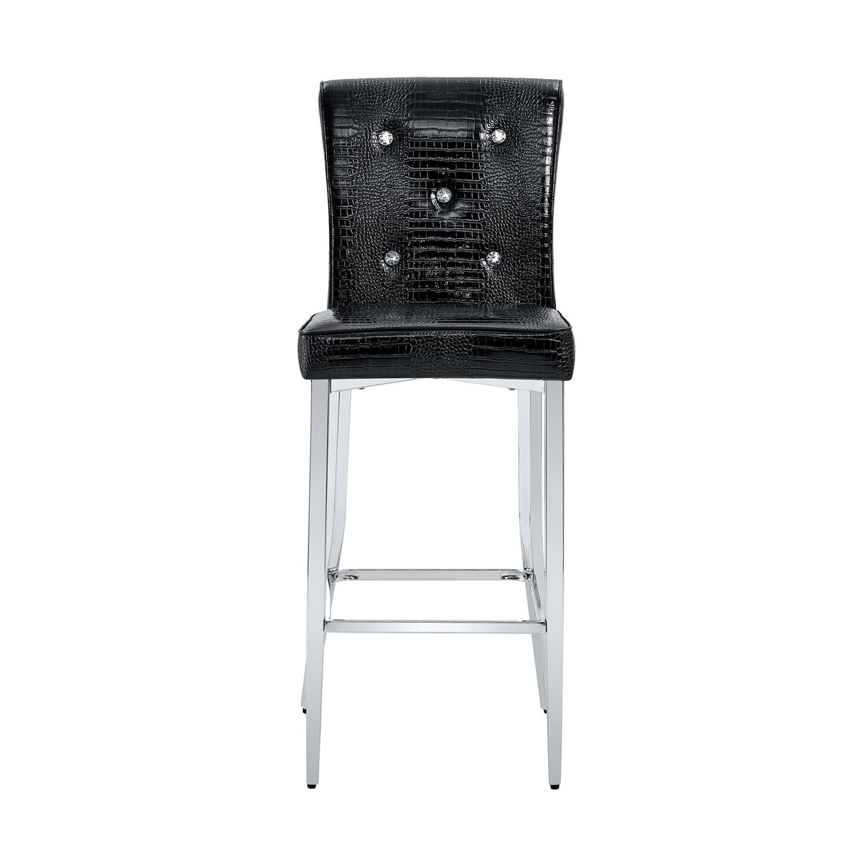 Bar Chairs & Crystal Clasp Design (Set of 2)