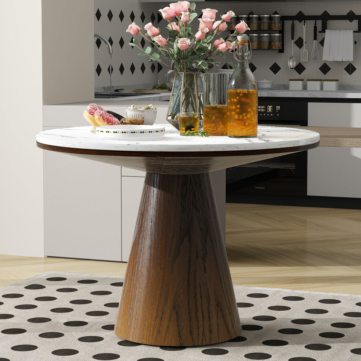 Round Dining Table For Living Room