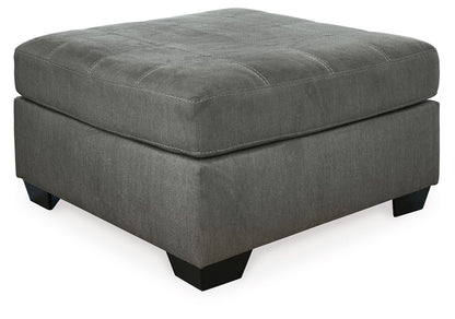 Pitkin - Oversized Accent Ottoman - Slate
