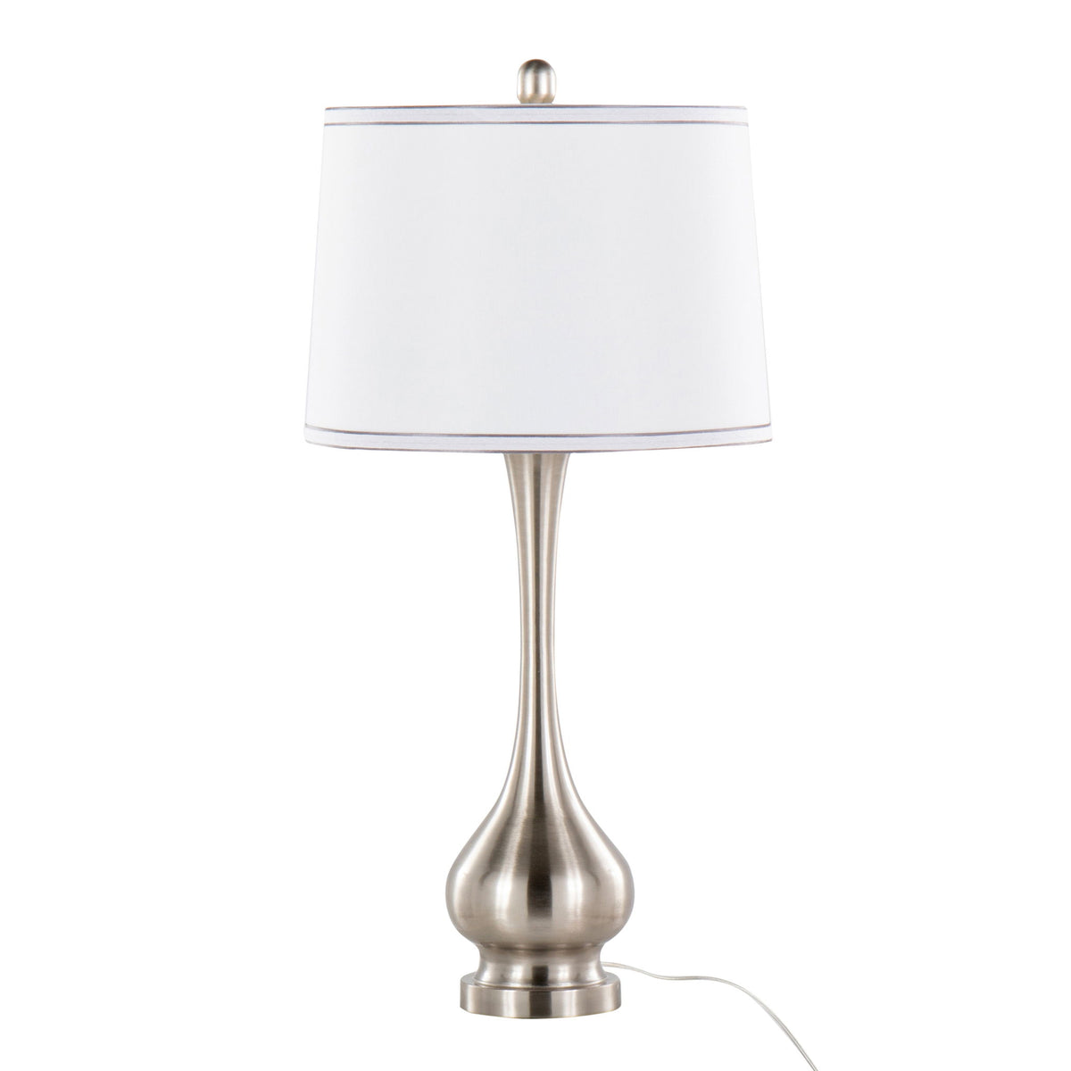 Cairo - Contemporary Table Lamp (Set of 2) - Brushed Nickel