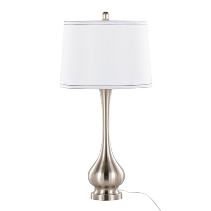 Cairo - Contemporary Table Lamp (Set of 2) - Brushed Nickel