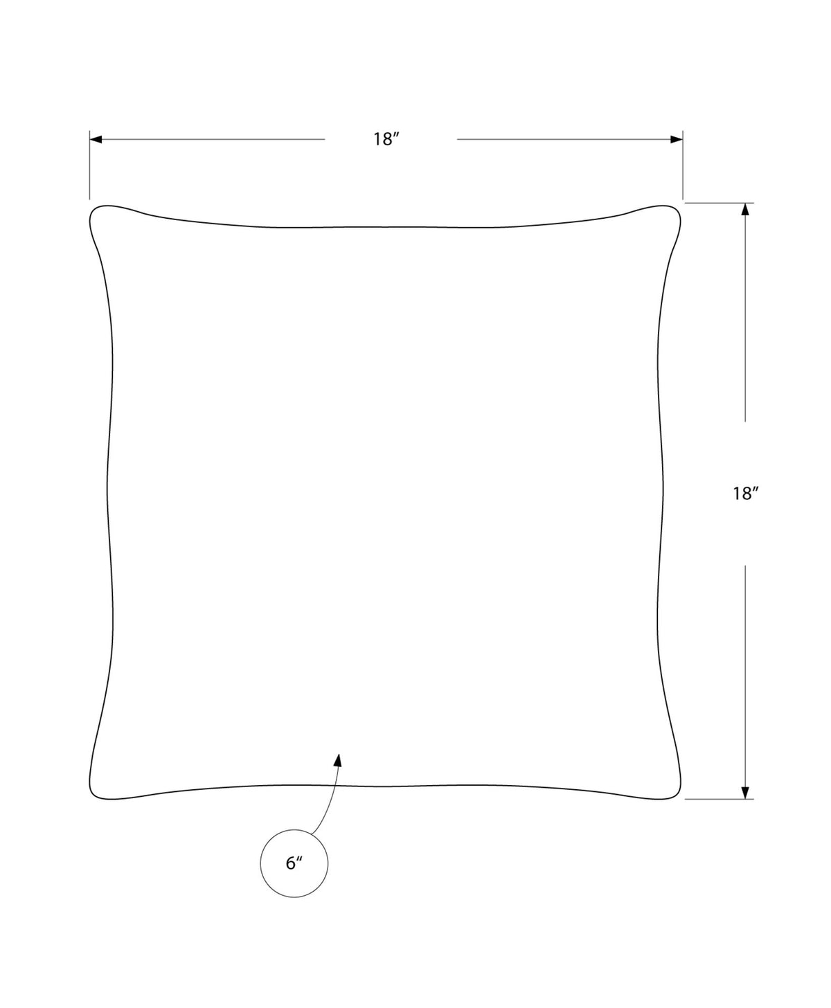Pillows, Square, Insert Included, Decorative Throw, Hypoallergenic
