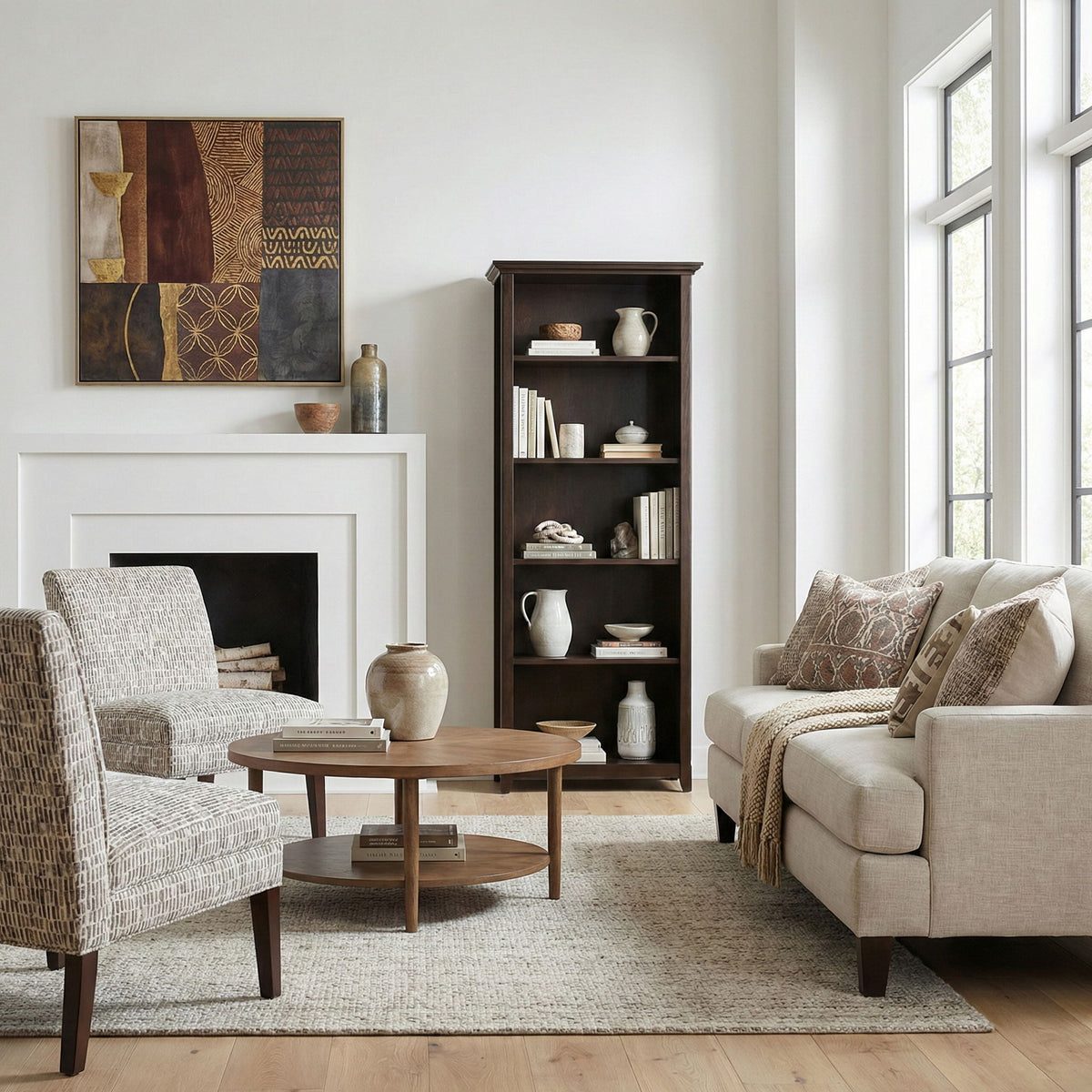 Amherst - 5 Shelf Bookcase, Handcrafted