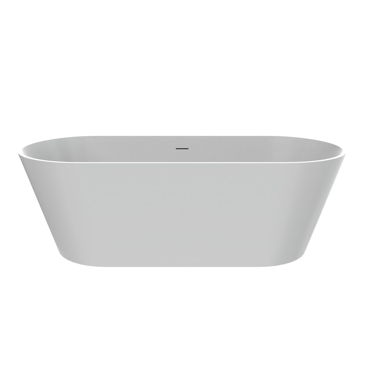 Solid Surface Freestanding Soaking Bathtub & Ergonomic Design
