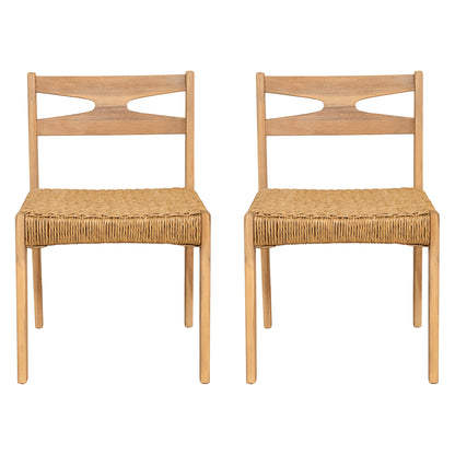 Dining Side Chairs, Indoor Outdoor Armless Chair (Set of 2)