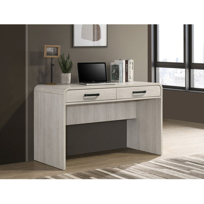 Writing Desk With Dual Drawers, Home Office Furniture - Antique White