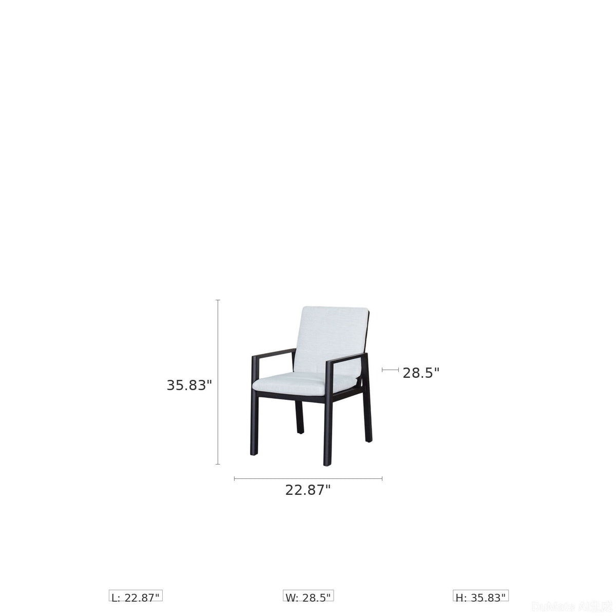Verona - Dining Chair (Set of 2) - Dark Espresso / Gray / Off White