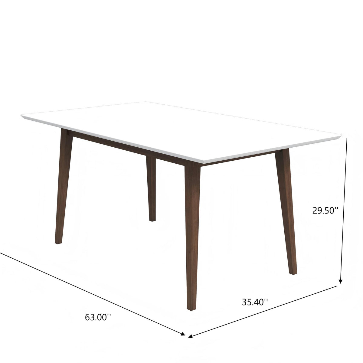 Mary - Modern Style Rectangular Dining Kitchen Table