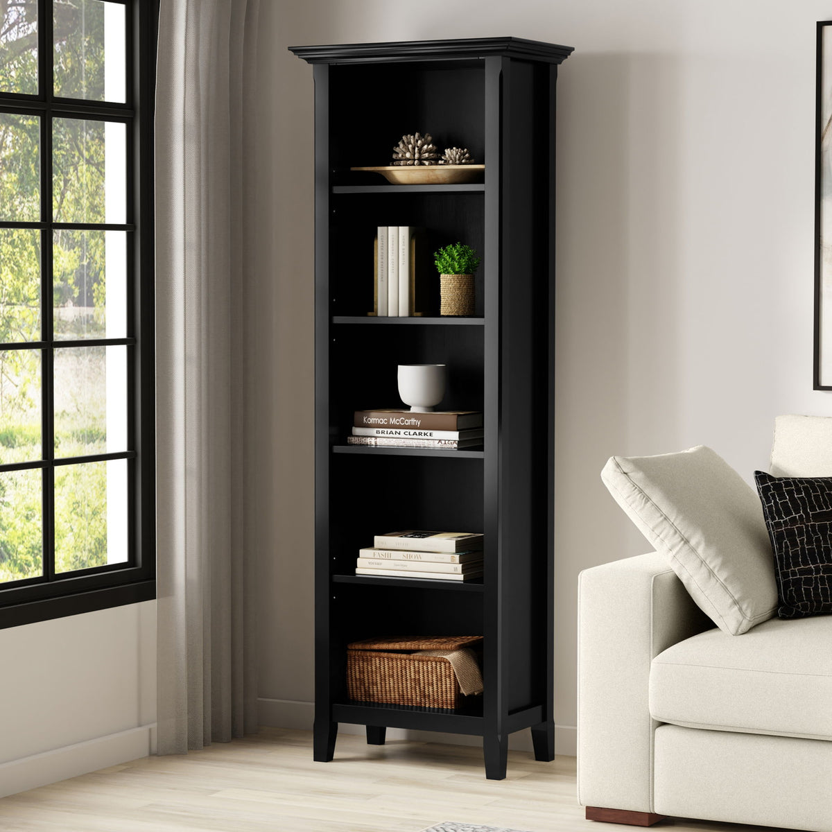 Amherst - 5 Shelf Bookcase, Handcrafted