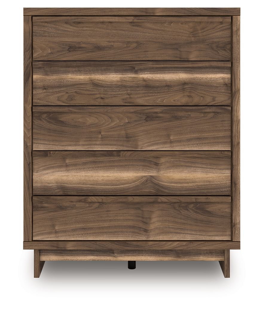 Chirason - Five Drawer Wide Chest - Brown