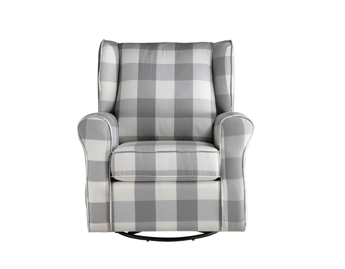 Patli - Glider Chair With Swivel - Gray