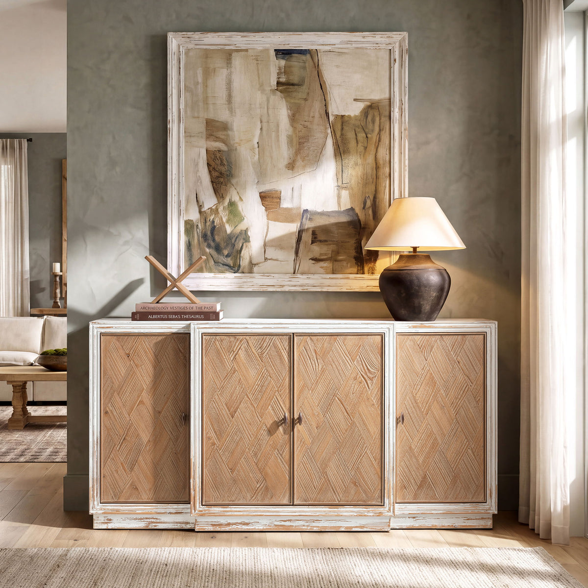 Amelie - 4 Door Sideboard - White