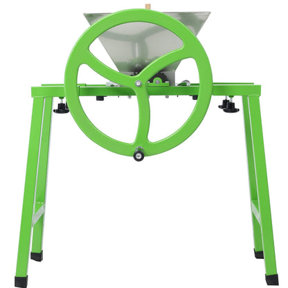 Manual Juice Maker Fruit Wine Press And Crusher With Filter Bag For Apple, Grape, And Berries - Green