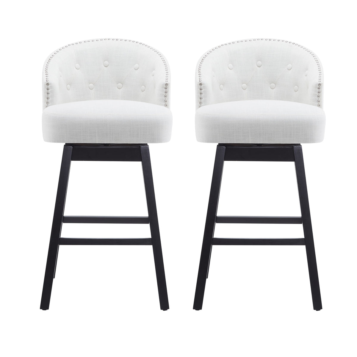 360 Degree Rotation Swivel Counter Stools (Set of 2)