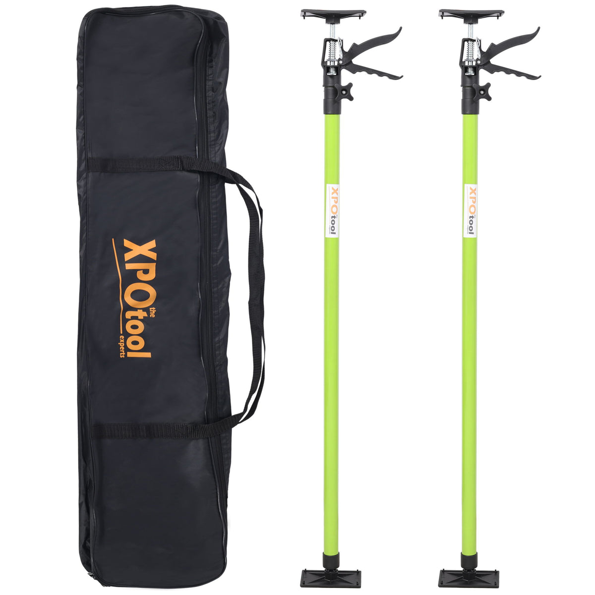 Adjustable Support Pole System For Drywalls And Cabinets With Carry Bag