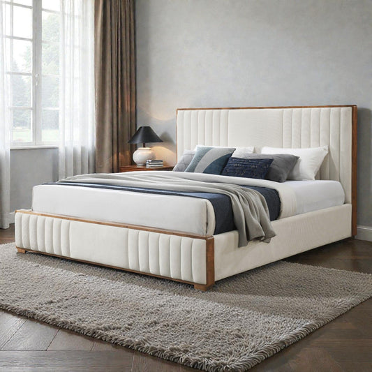 Kaleea - Queen Bed - Beige