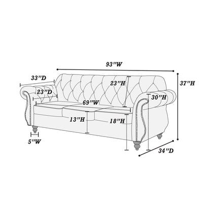 Sofa With Pillows Living Room Furniture Couch