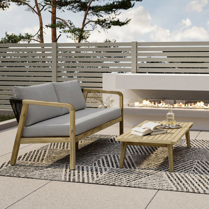 Palmetto - Outdoor Sofa - Silver