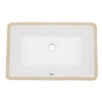 Modern Ceramic Undermount Bathroom Sink With Overflow, High Quality