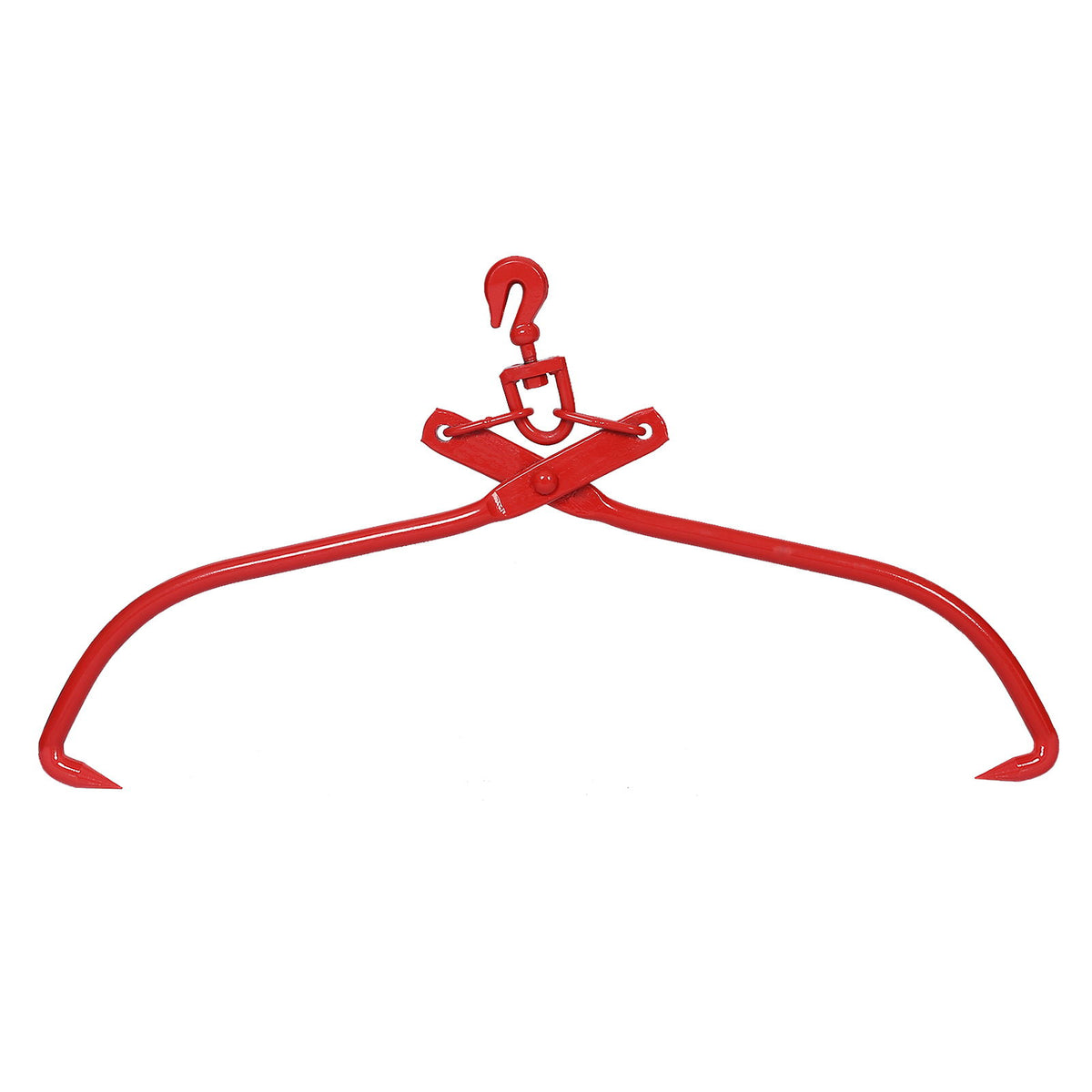 Heavy Duty Log Lifting Tongs Grapple Timber Claw - Red