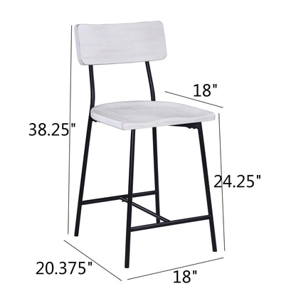 Badin - Counter Stool - White Washed
