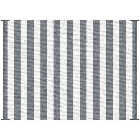 Outsunny - Reversible Outdoor Rug, 9' x 12' Waterproof Plastic Straw Floor Mat, Portable Rv Camping Carpet With Carry Bag, Large Floor Mat For Backyard, Deck, Picnic, Beach - Multicolor