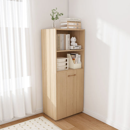 Stretchable Office Desk With Storage Shelves And Mobile Wheels