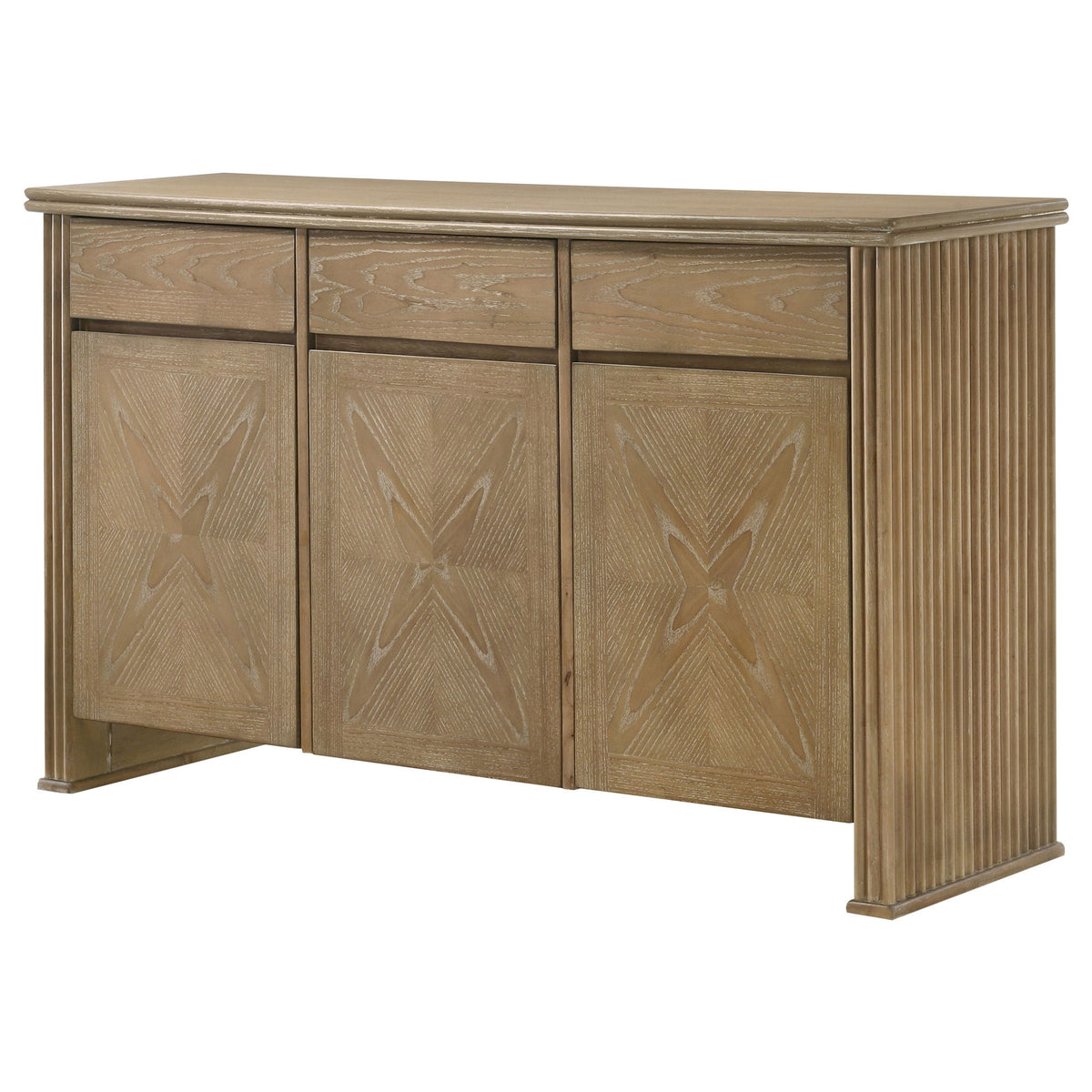 Dreydon - 3 Door Sideboard Server - Light Brown
