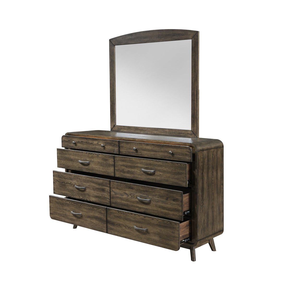 Rex - Mirror - Walnut Brown