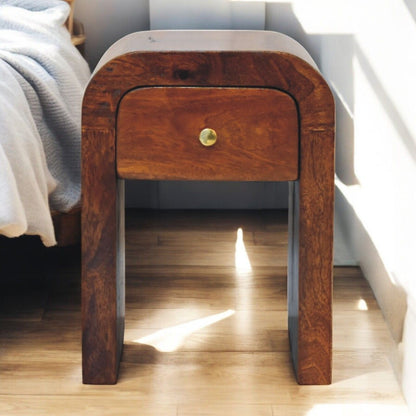 Mini Darcy - Nightstand With Curved Edges